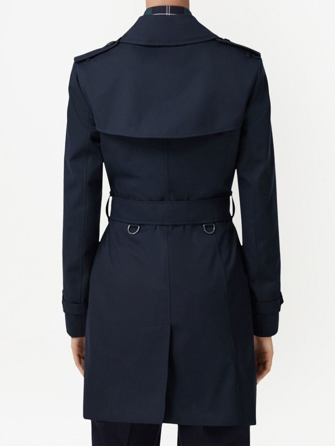 Тренч Burberry The Short Chelsea Heritage, мужской, синий — фото 4