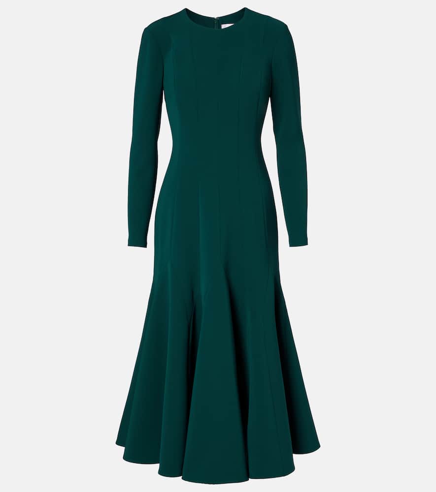 

Коктейльное платье из крепа Carolina Herrera, Pine Green