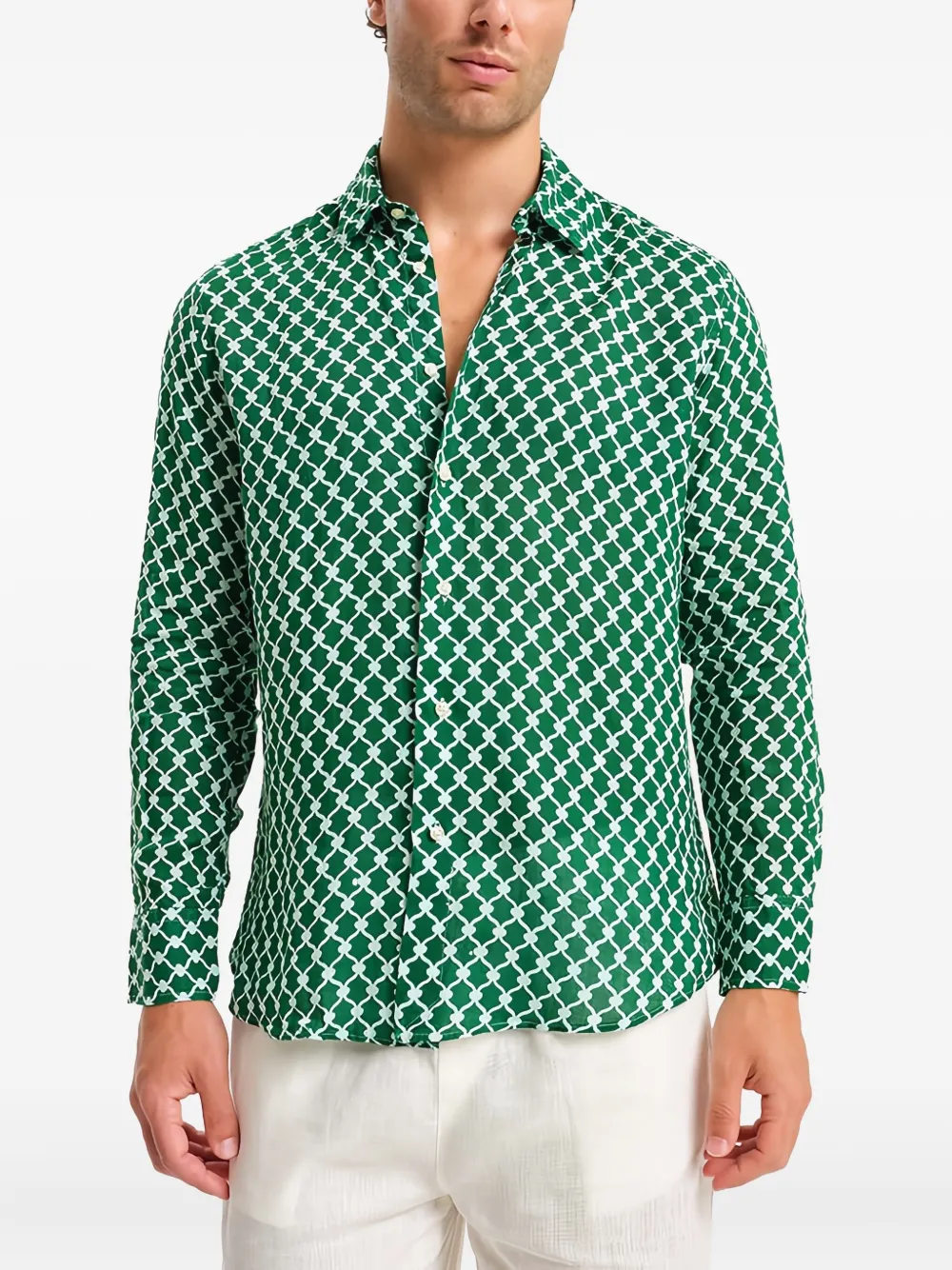 

Рубашка с узором Peninsula Swimwear, зеленый