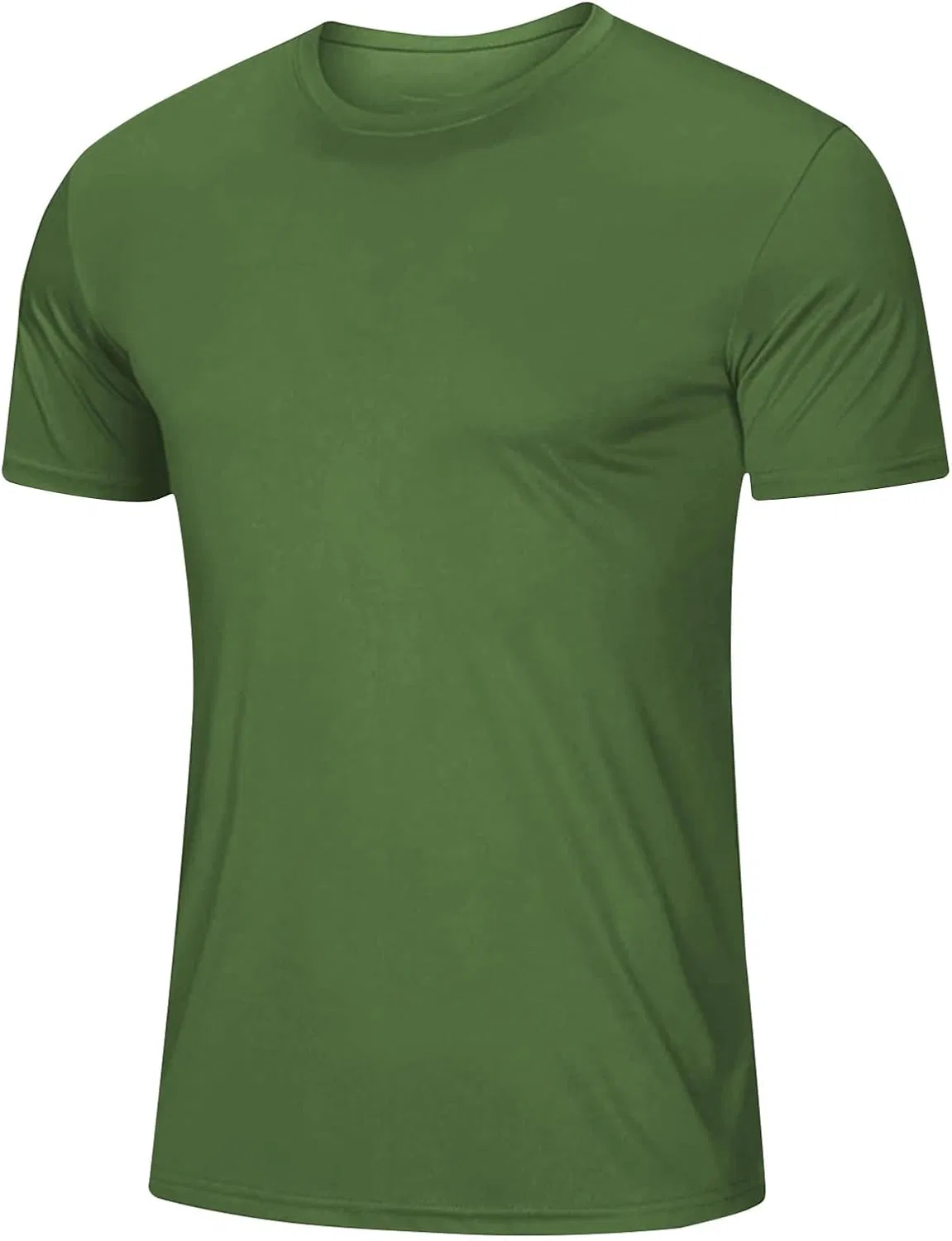 Футболка с коротким рукавом, влагоотводящая, Active, Army Green-1