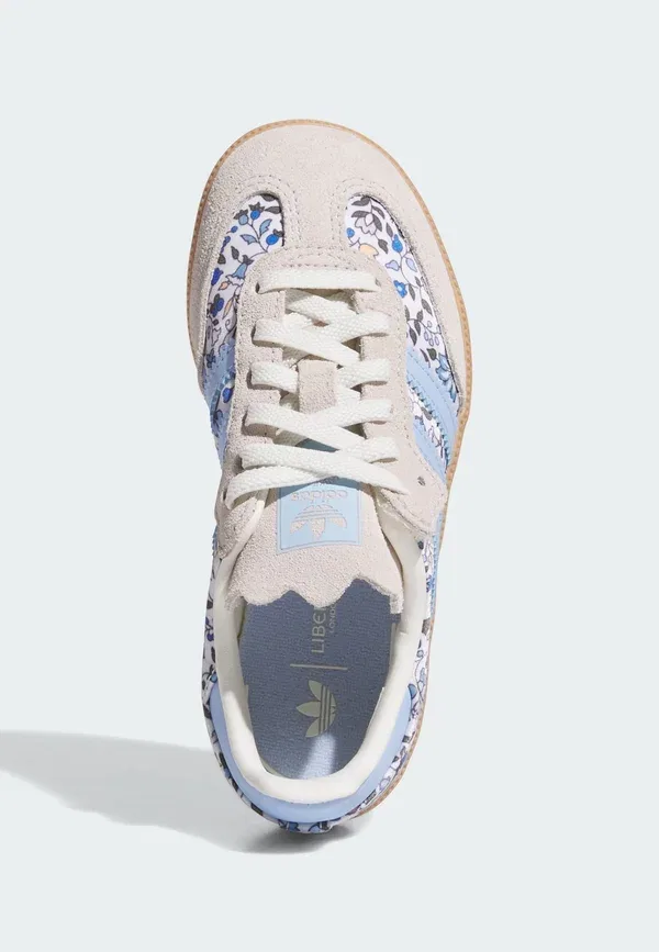 Кроссовки Adidas Originals Samba OG Liberty London Comfort Closure Elastic, сине-бежево-желтый — фото 3