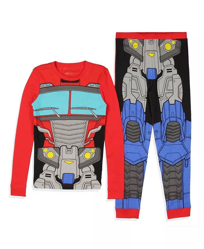 

Костюм Оптимуса Прайма для мальчиков, детский пижамный комплект для сна Transformers, красный