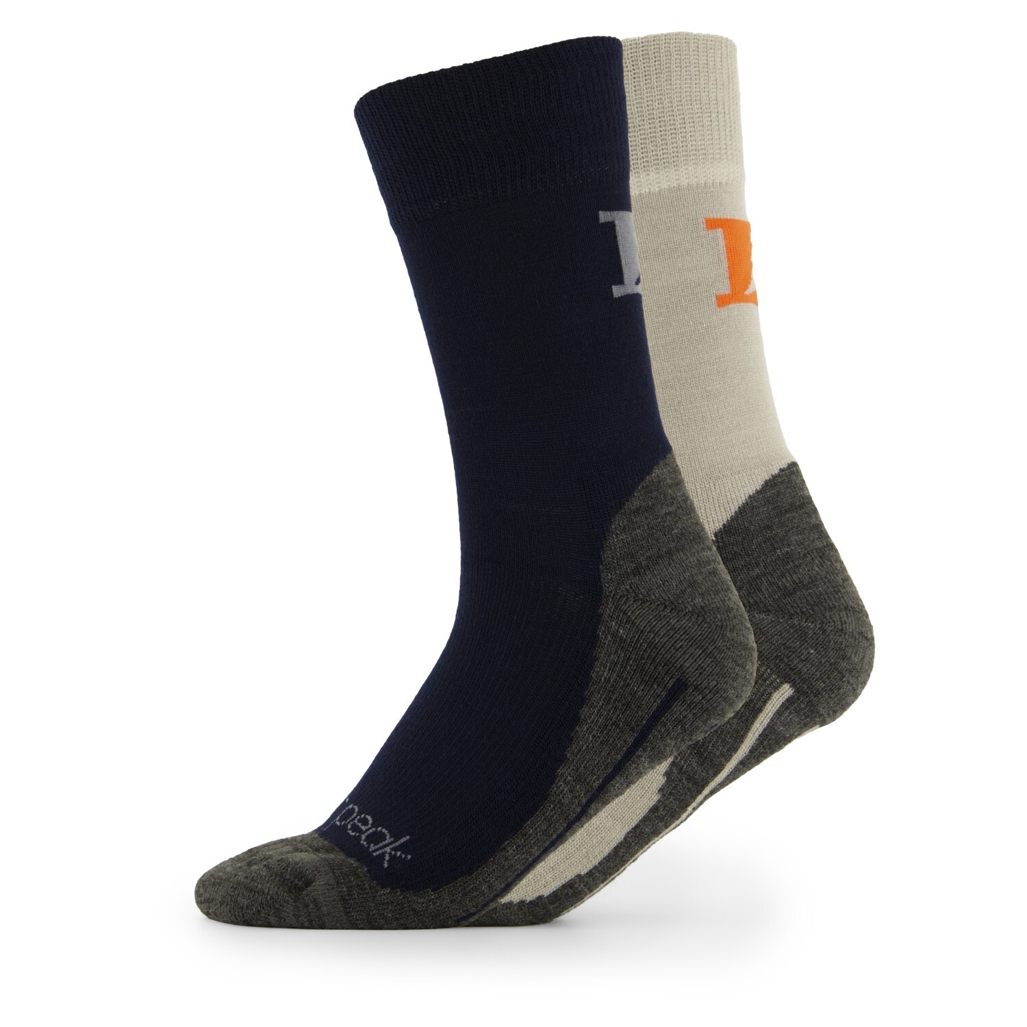 

Походные носки Heber Peak Kid's EvergreenHe Hiking Crew Socks 2 Pack, цвет Dark Blue, Grey