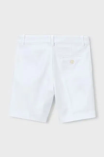 Шорты из льняной смеси Mayoral, белый — фото 3
