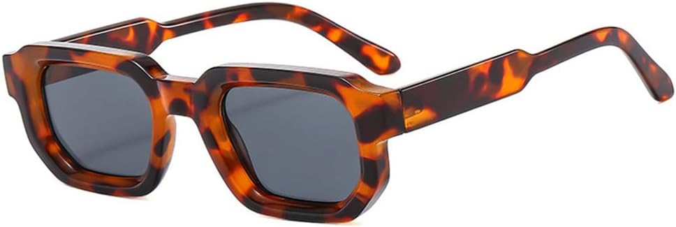 

Солнцезащитные очки с защитой UV400 для мужчин и женщин | Маленькая оправа Tea Punk | Линзы конфетных цветов для вождения и занятий спортом на открытом воздухе generic, Leopard Grey