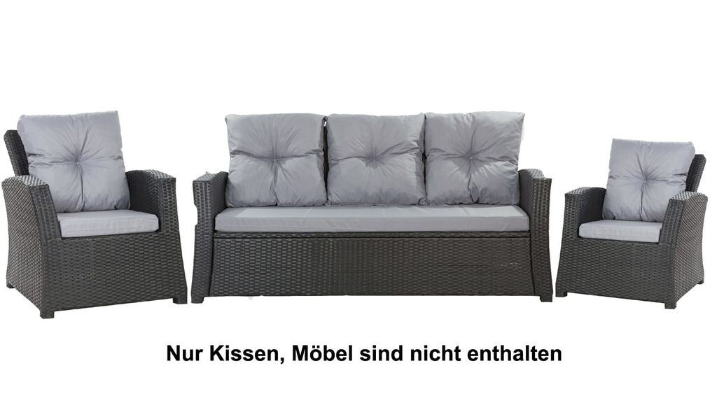 

Набор на 5 человек | Подушка для кресла из ротанга | Подушка для дивана из ротанга | подушка для улицы | Коробка для подушек из ротанга | Комплект подушек из ротанга | Подушка для скамейки Setgarden, серый