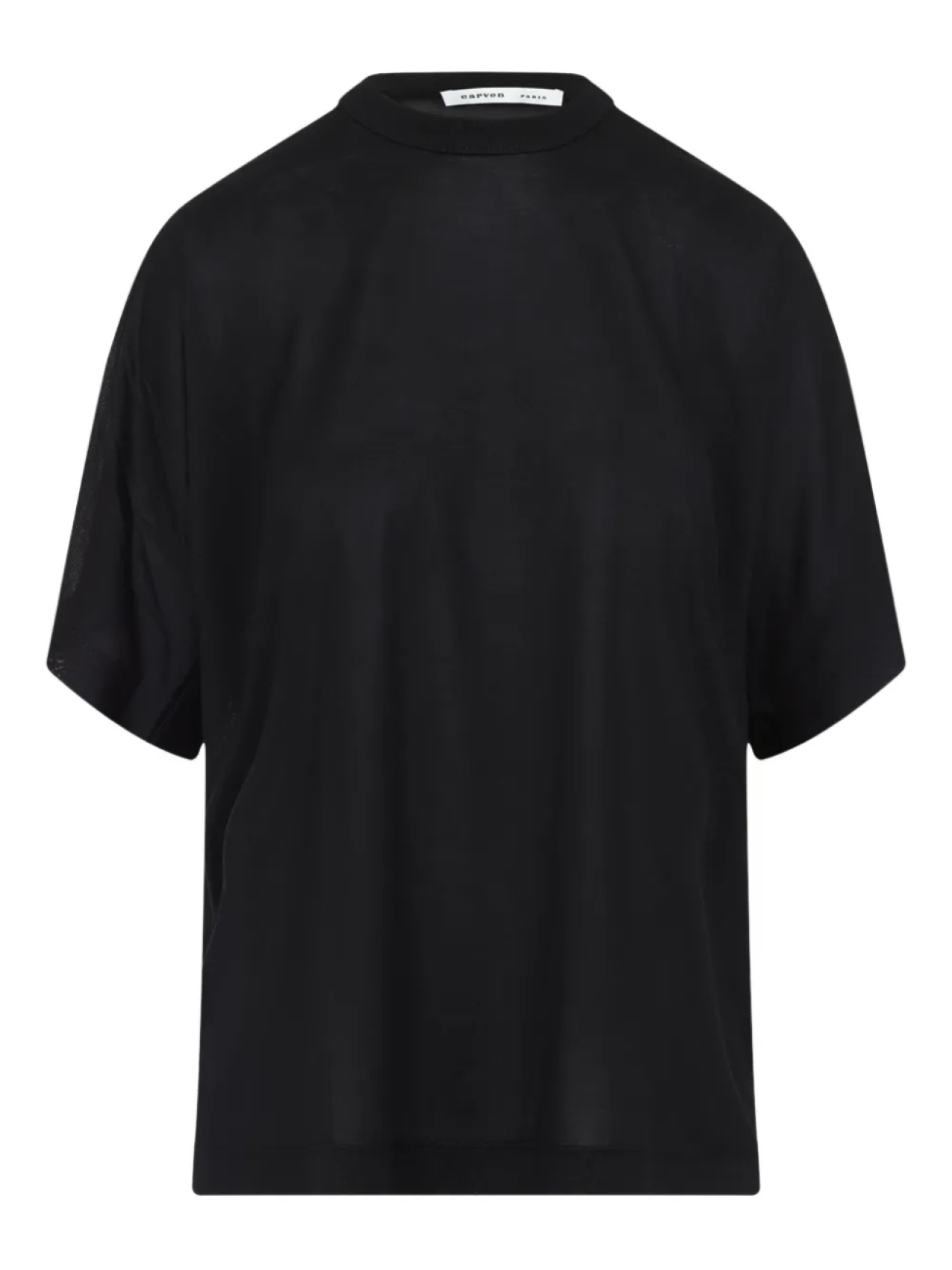 

Футболка из шелка Carven, черный