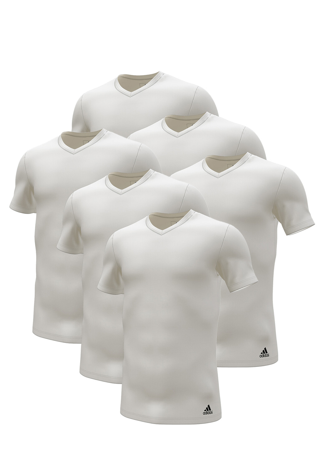 

Футболка adidas V Neck (6PK), белый
