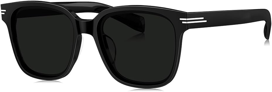 

Солнцезащитные очки BOLON в стиле ретро, ​​квадратной формы, D-образной оправы, поляризованные, для мужчин и женщин, эксклюзивный бренд EssilorLuxottica, Gloss Black/Grey Polarized M