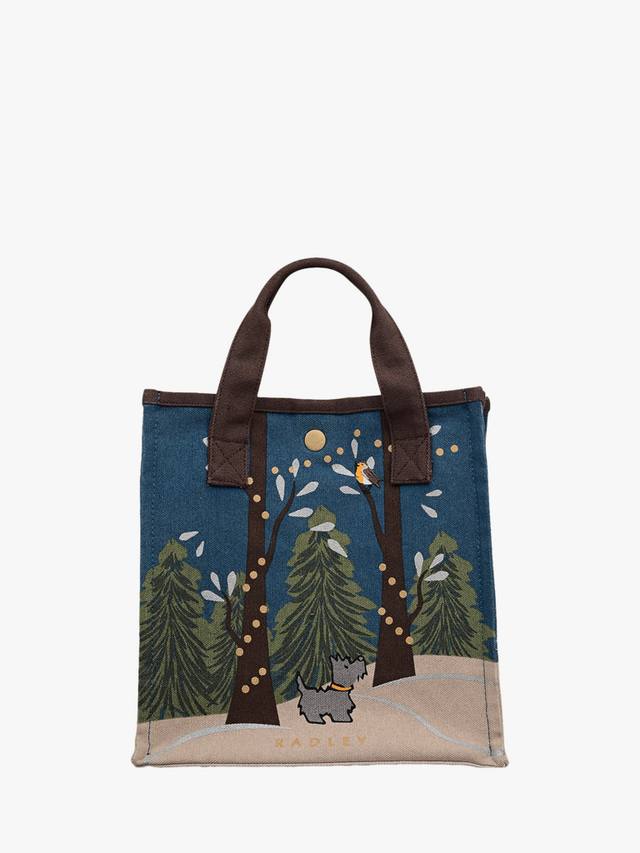 

Сумка-шоппер Winter Tales из холста Radley, Teal/Multi