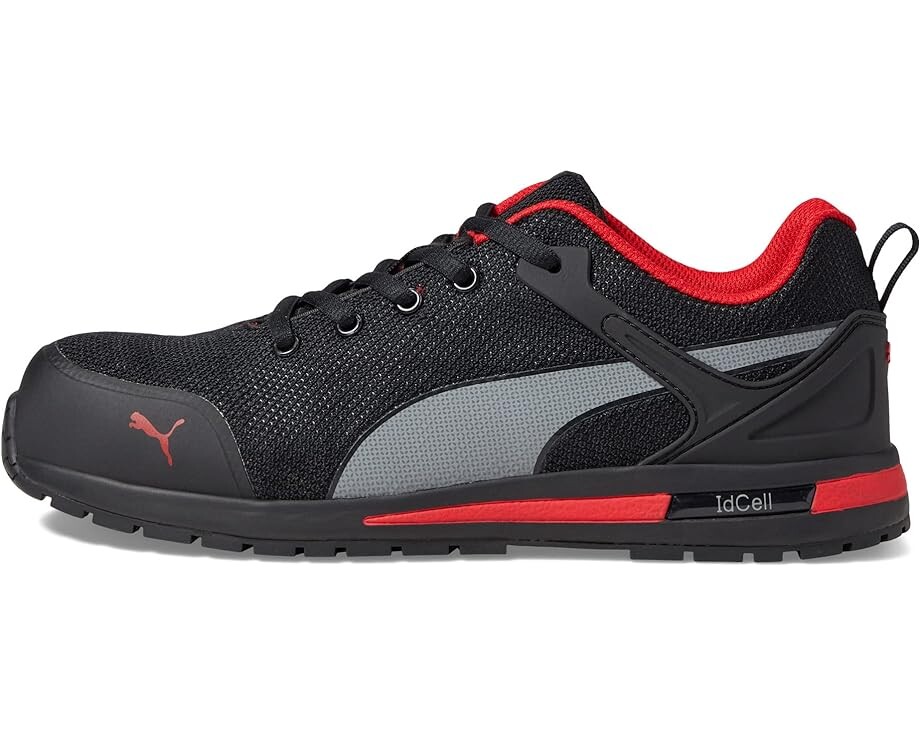 Кроссовки PUMA Safety Levity Knit Low ASTM EH, цвет Black/Red — фото 4