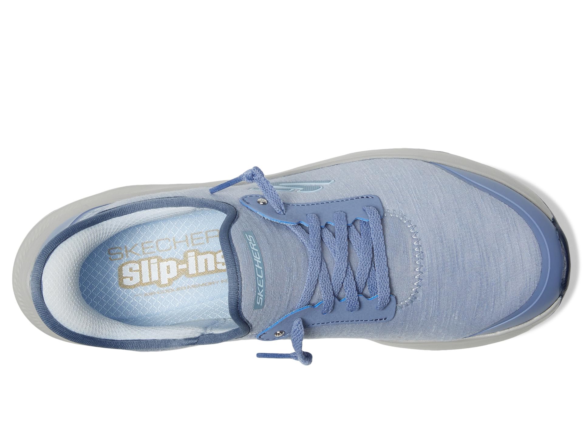 Кроссовки SKECHERS Ridge Oak Hands Free Slip-Ins, цвет Light Blue — фото 2