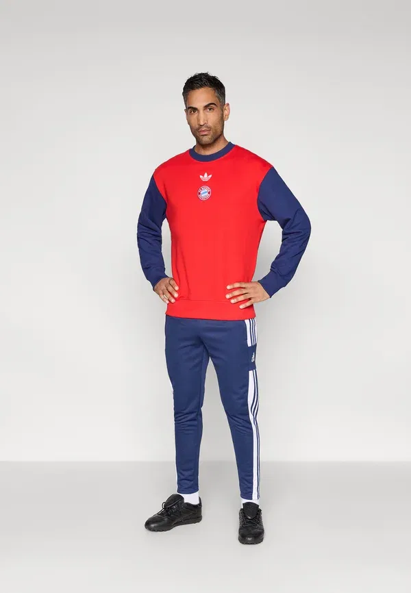 Футболка Adidas Performance Fcb crew club wear, красный/темно-синий — фото 2