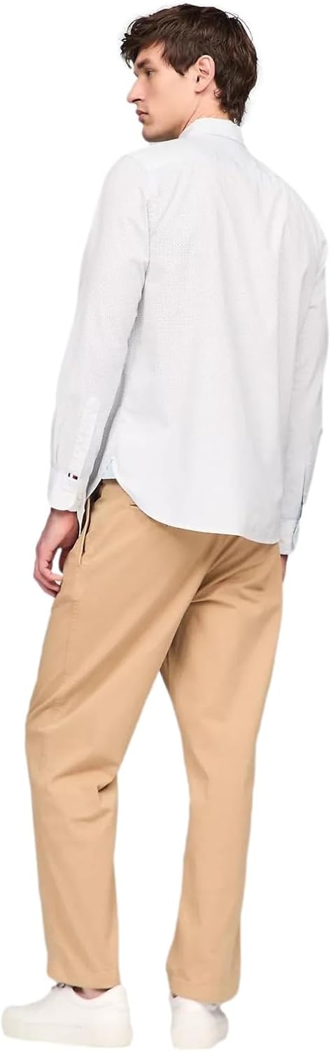 Рубашка Tommy Hilfiger Signature Long Sleeve Casual Button Down, прохладно-голубой/принт — фото 4