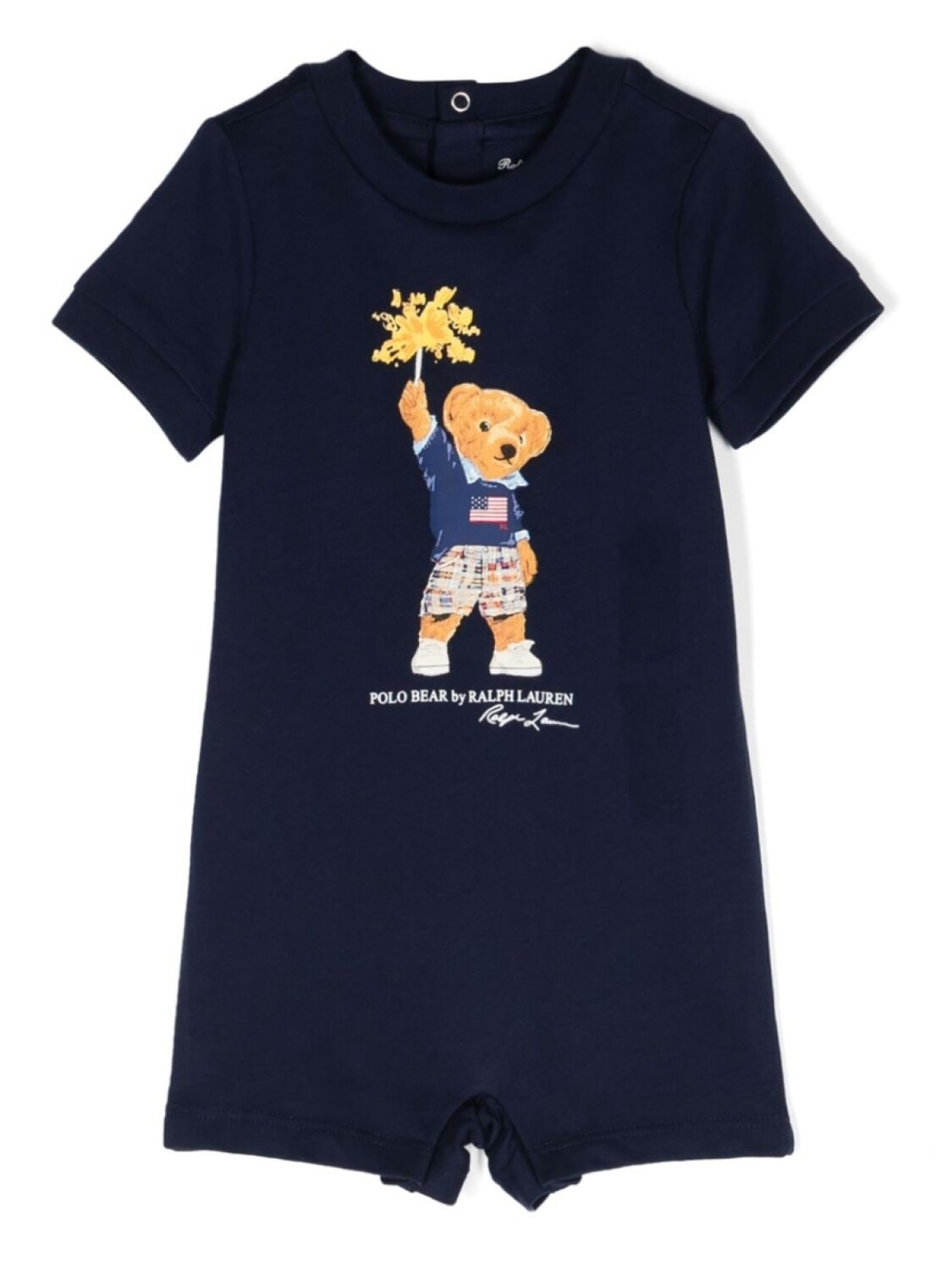 

Ralph Lauren Kids комбинезон Polo Bear из хлопка, синий