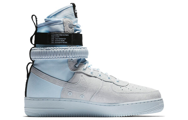 Кроссовки sf air force 1 высокие Nike, синий — фото 2