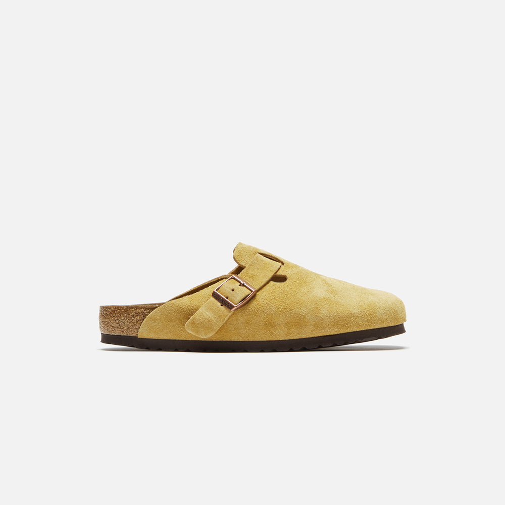 

Сандалии Birkenstock Boston Suede, цвет Latte Cream