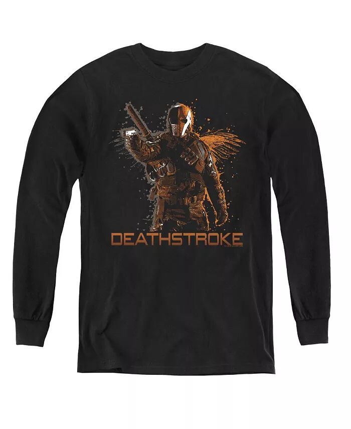 

Свитшот с длинным рукавом для мальчиков и подростков Deathstroke Arrow, черный