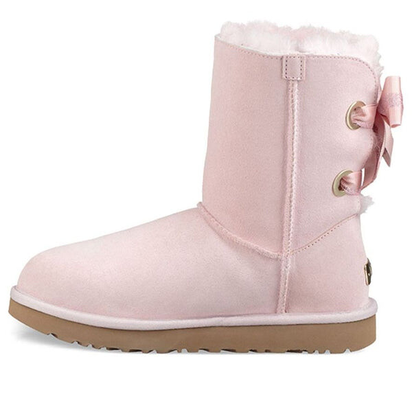 Ботинки зимние UGG Bailey Bow короткие, красный