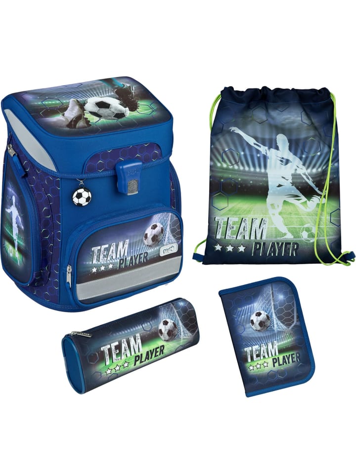 

SCOOLI Школьный рюкзак EasyFit из 5 предметов, модель Team Player, синий