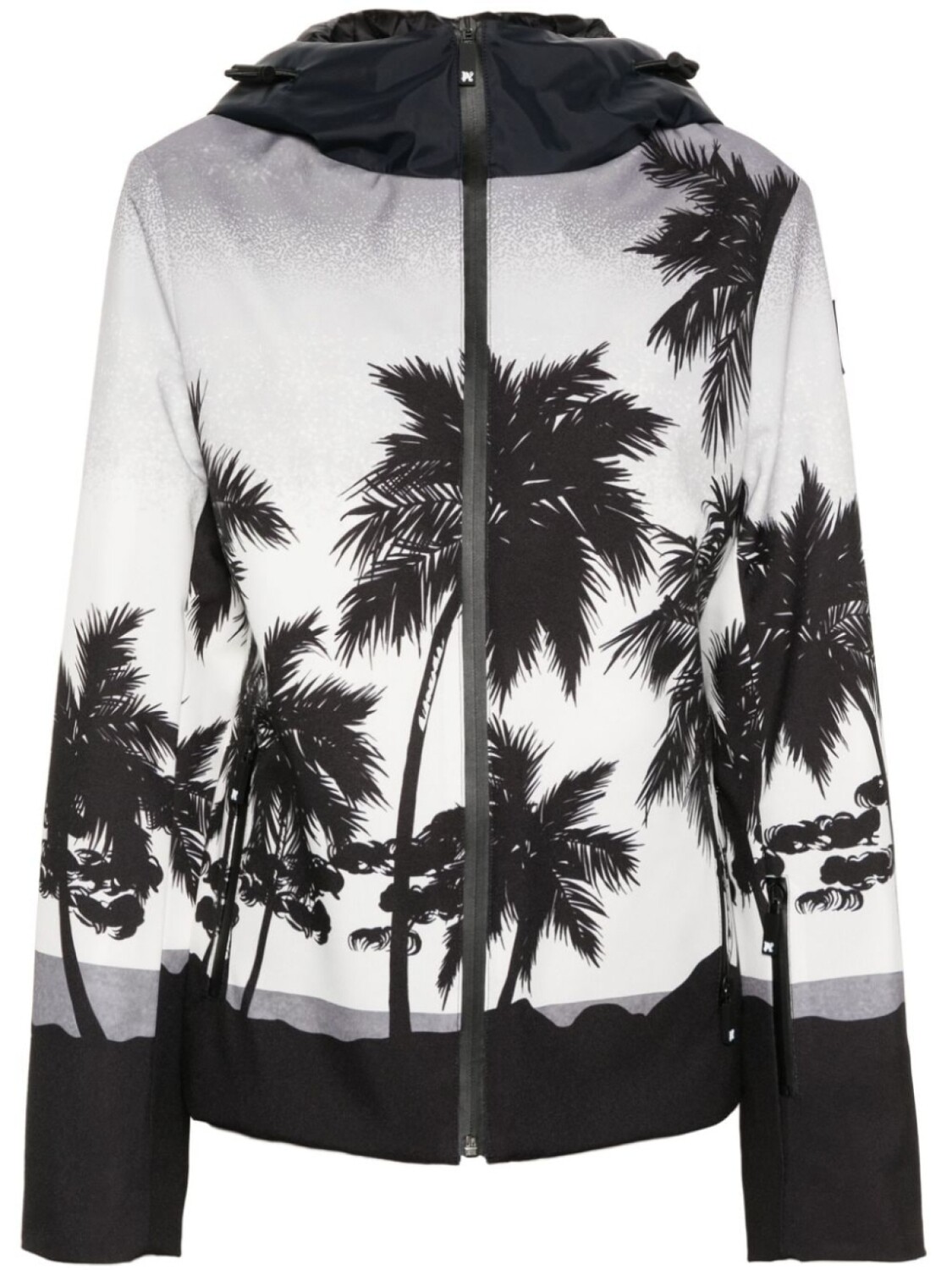 

Palm Angels лыжная куртка Palms с капюшоном, серый