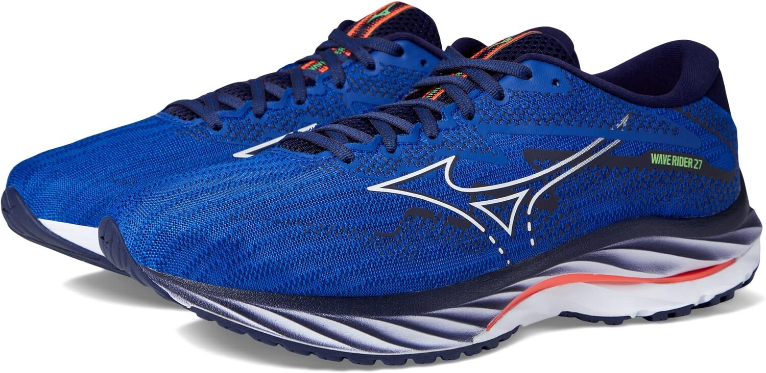 

Кроссовки Wave Rider 27 Mizuno, цвет Surf the Web/White
