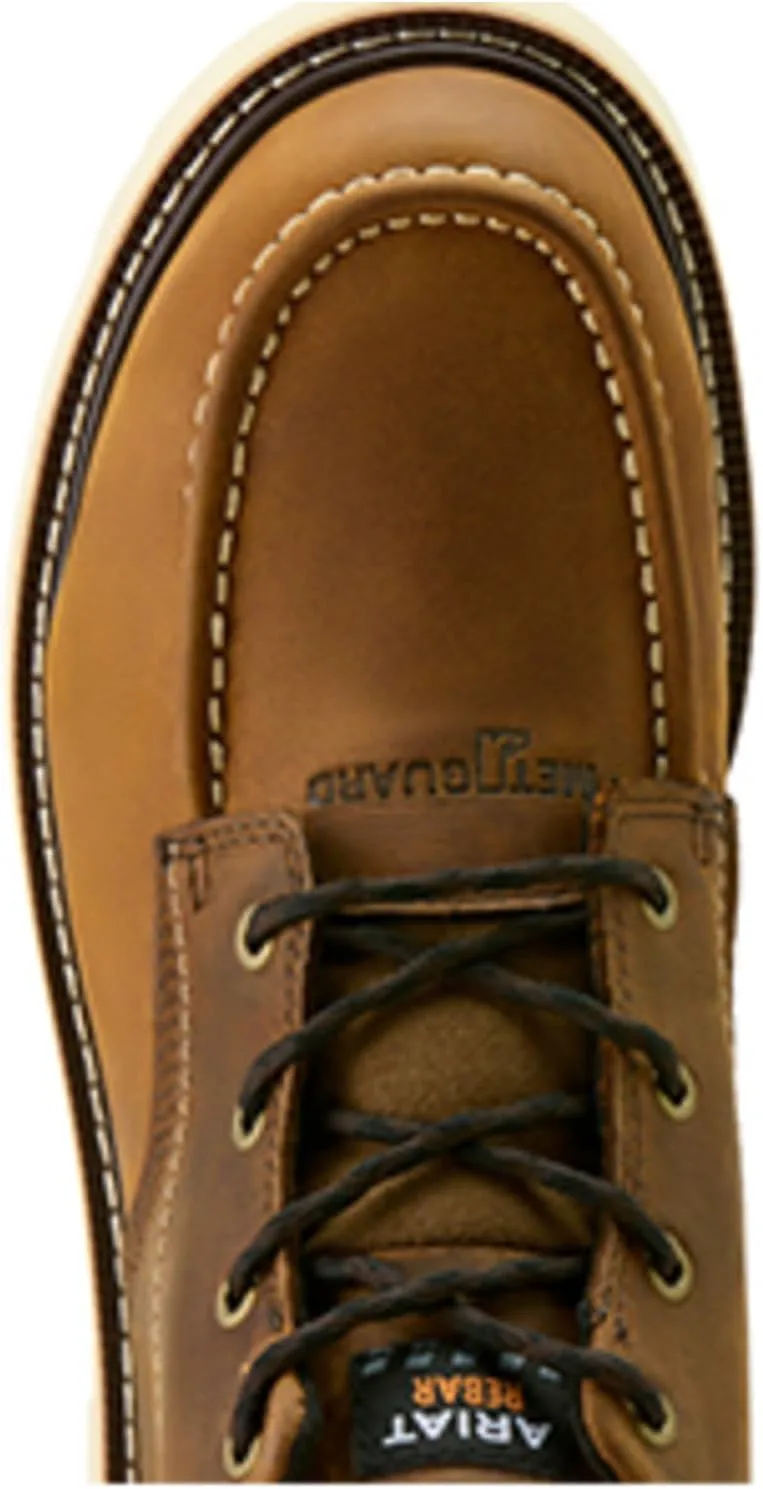 Мужские рабочие ботинки ARIAT Rebar Lift Chukka с защитным носком и композитной вставкой, коричневый — фото 4