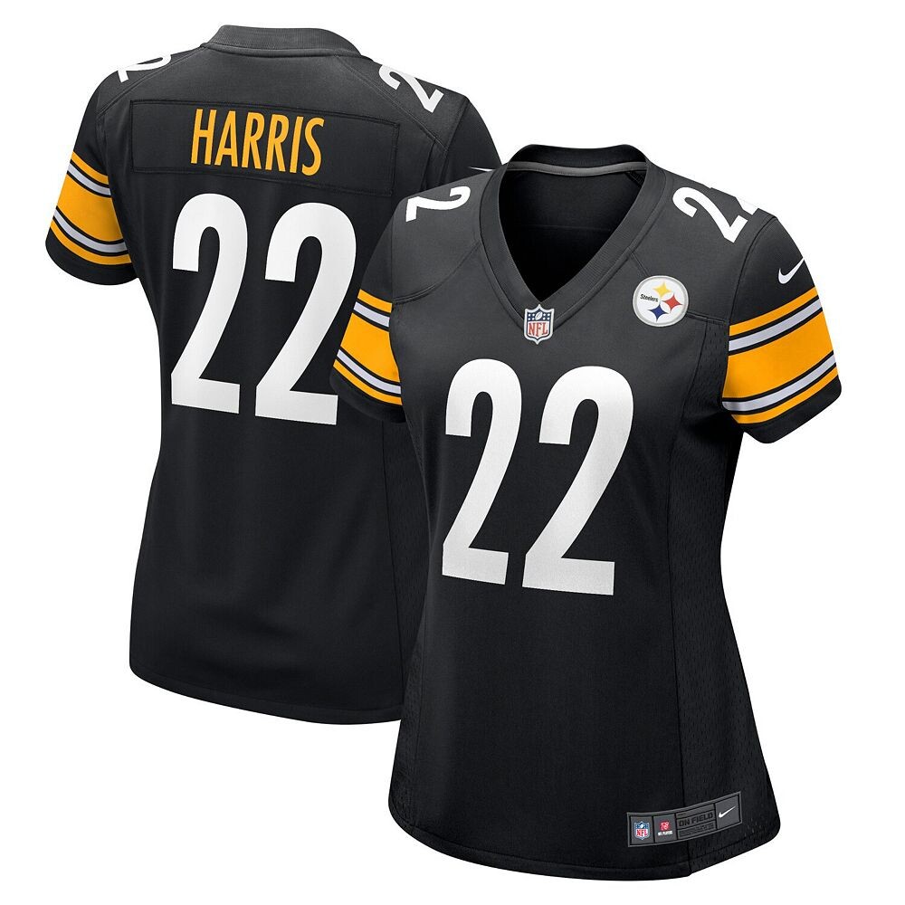 

Женское джерси для игр команды Nike Najee Harris Black Pittsburgh Steelers Team Game, цвет Stl Black