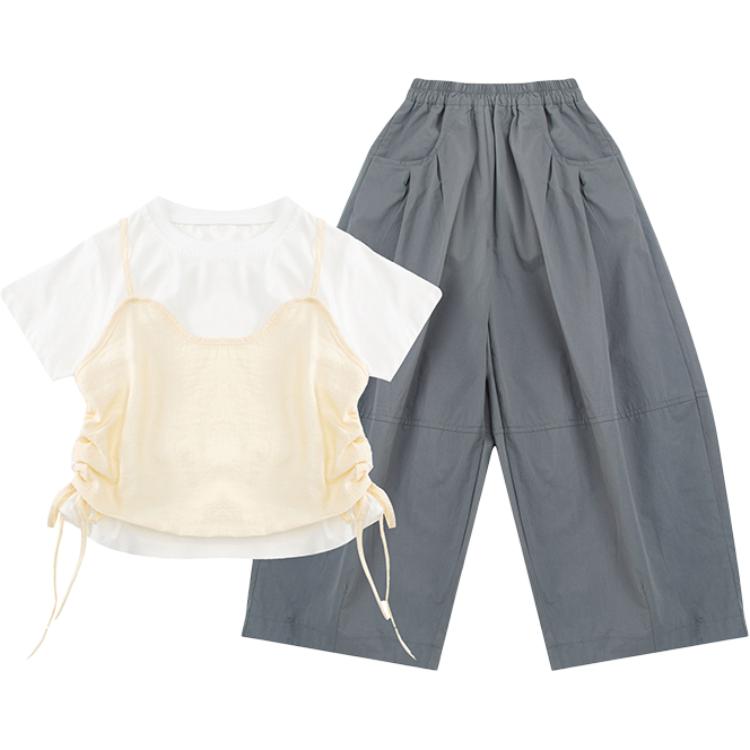 

Детская повседневная спортивная футболка с круглым вырезом и коротким рукавом PROTECTCAMEL, set