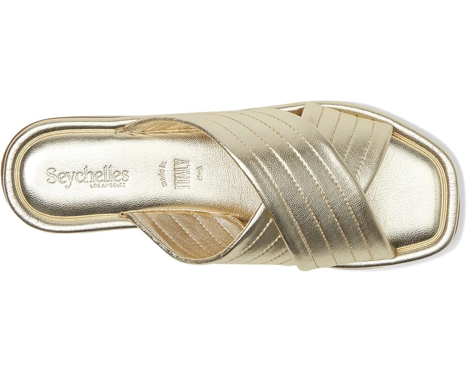 Сандалии Seychelles Courage Metallic Leather Slide Sandal, золотой — фото 2