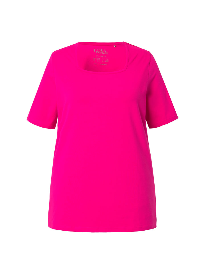 

Футболка Ulla Popken, цвет magentapink