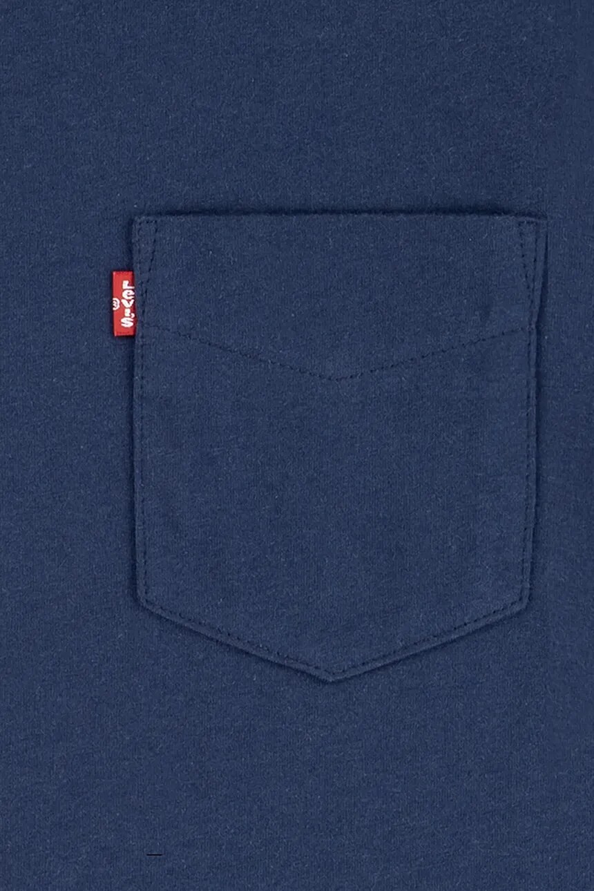 Футболка из хлопка для детей SUNSET POCKET TEE Levi'S, темно-синий — фото 4