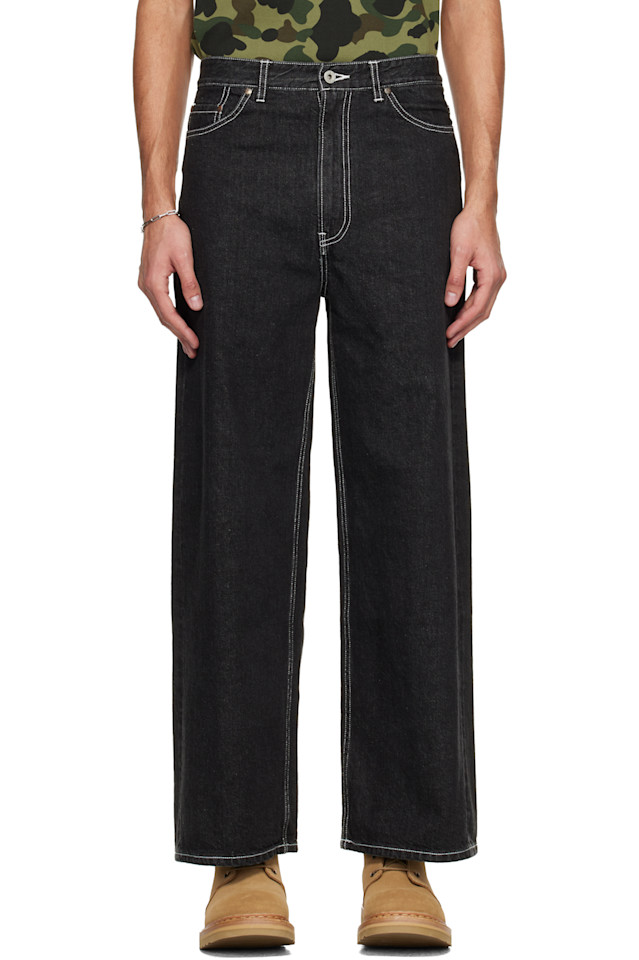 

Джинсы Champion с логотипом, плотность ткани 12 унций Bape, черный