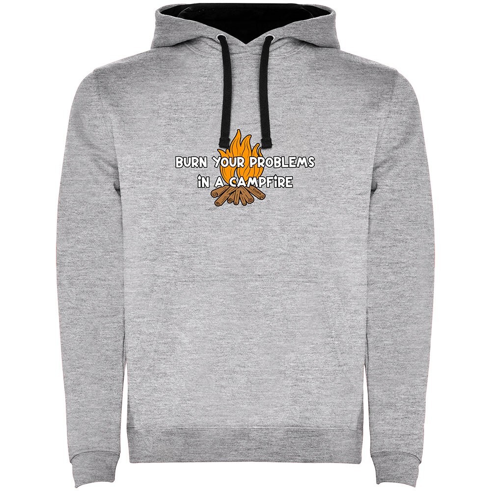 

Худи Kruskis Burn Your Problems Bicolor, серый