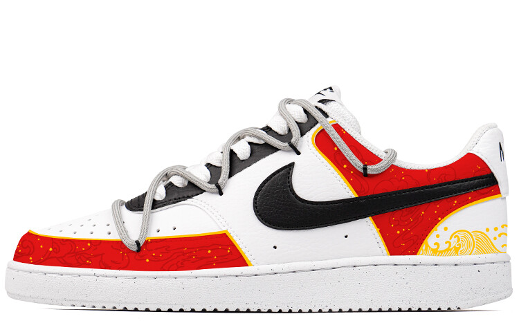 

Кроссовки Nike Court Vision 1 Skateboarding Shoes Men Low-top White/red, красный