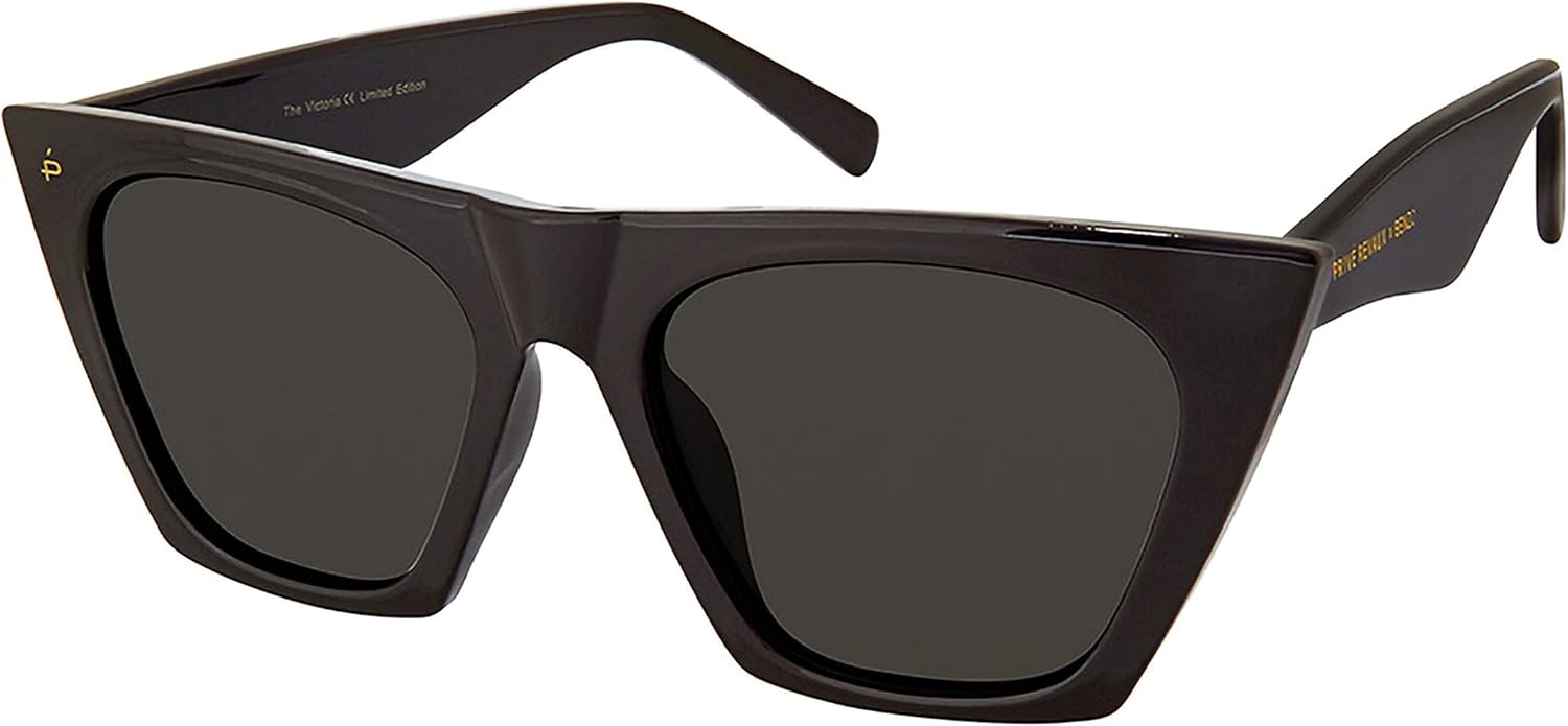 

Солнцезащитные очки Prive Revaux The Victoria Modern Cat Eye – ручная работа, поляризованные линзы со 100% защитой от УФ-излучения – для женщин PRIVÉ REVAUX, Caviar Black