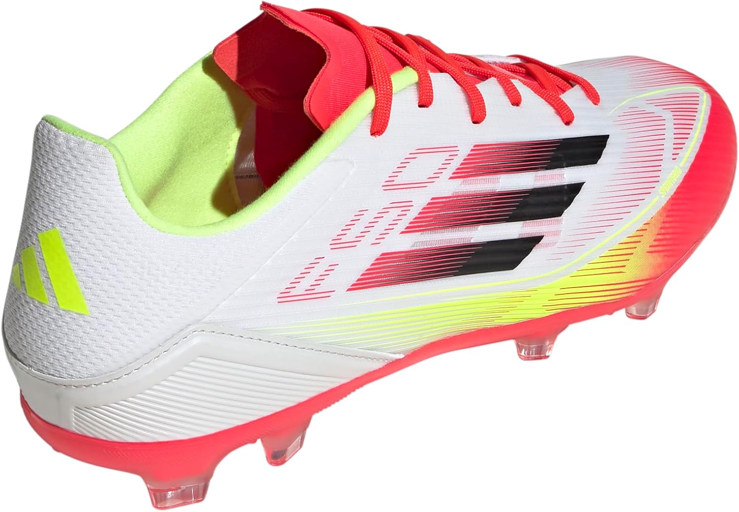 Кроссовки Adidas Unisex-Adult F50 Лига Firm Ground/Multi Ground, белый/черный/желтый — фото 3