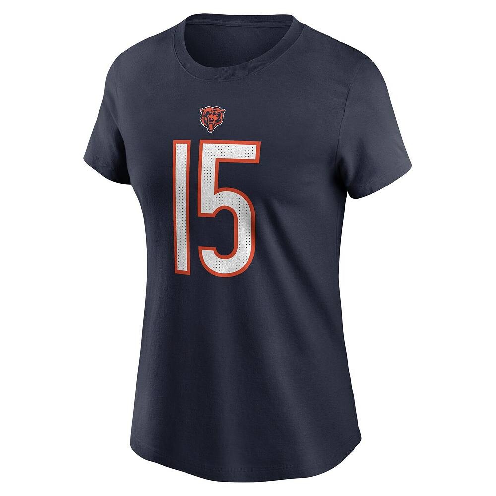 Женская футболка Nike Rome Odunze Navy Chicago Bears с именем и номером проекта НФЛ 2024, цвет Brs Navy — фото 3