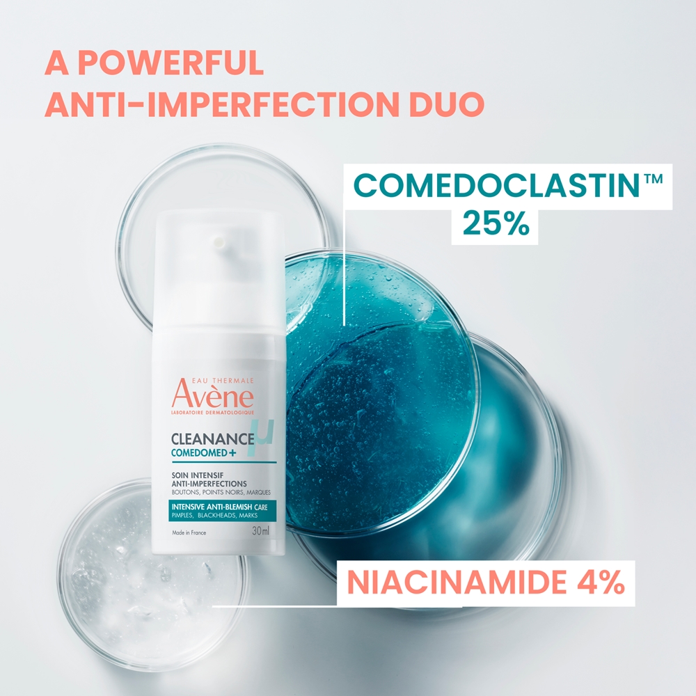 Крем для лица SPF AVENE Cleanance comedomed+ средство интенсивного ухода для проблемной кожи, склонной к акне — фото 4