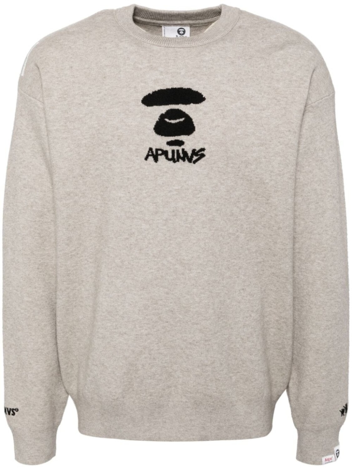 

Джемпер с жаккардовым логотипом AAPE BY *A BATHING APE, нейтральный цвет