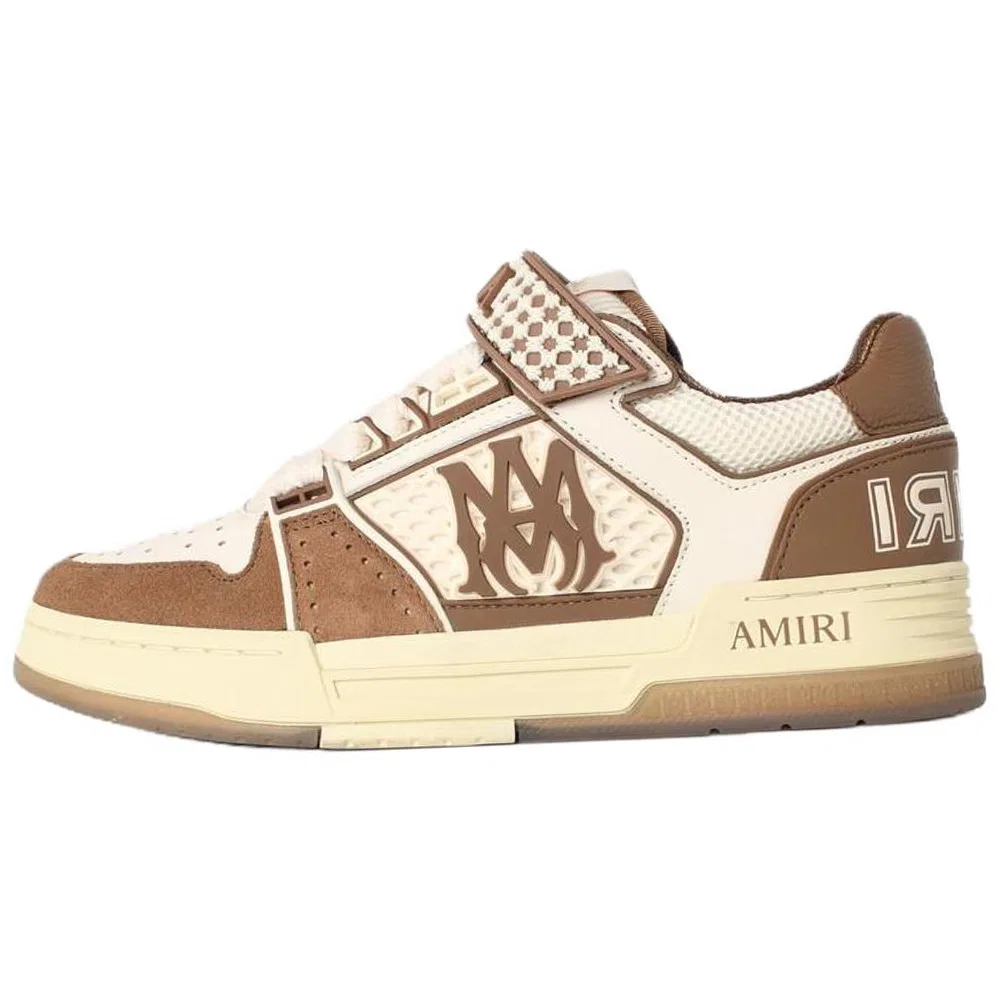 Кроссовки кожаные AMIRI Ma Skyline Leather Low Brown