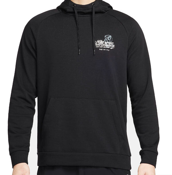 

Толстовка dri fit пуловер с капюшоном Nike, черный