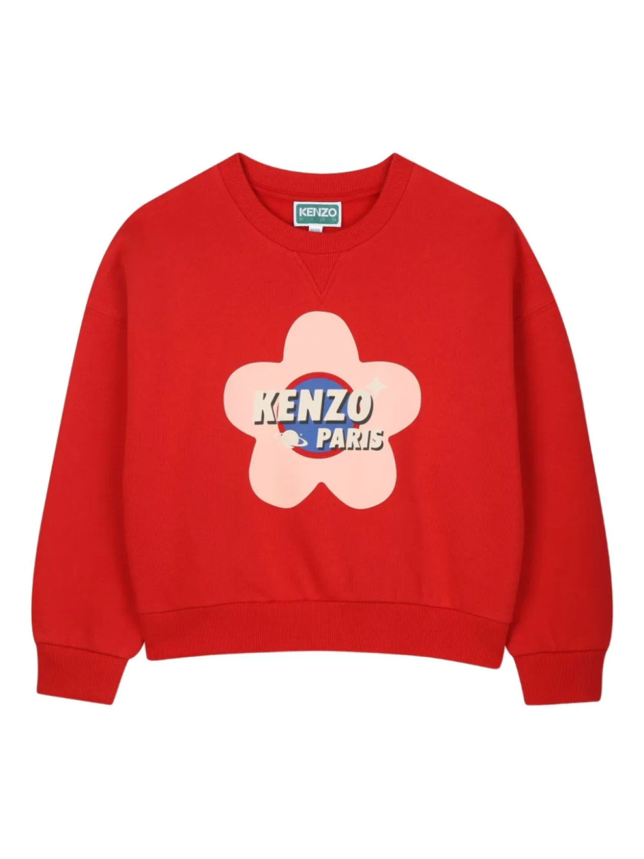 

Kenzo Kids толстовка с цветочным принтом, красный