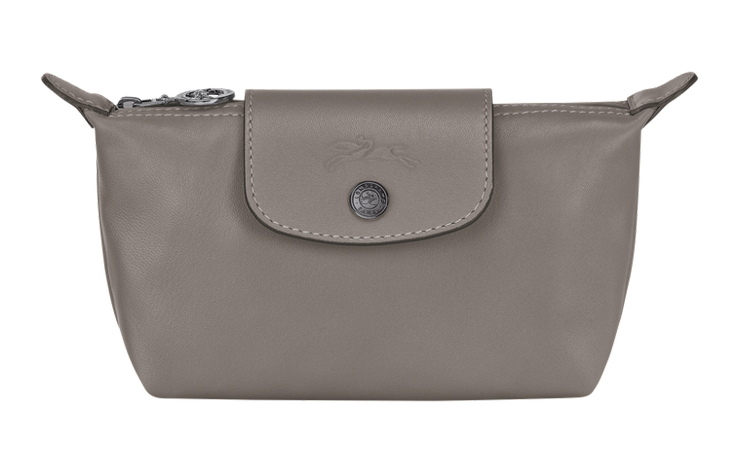 

Сумка-кошелек Le Pliage Cuir из овчины в форме пельменя Streptopelia серый LONGCHAMP