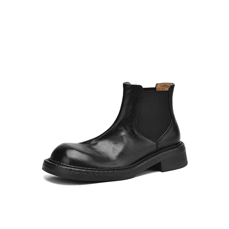 Yeezyy Reezy Женские черные полусапожки на каблуке 4 см, цвет Black