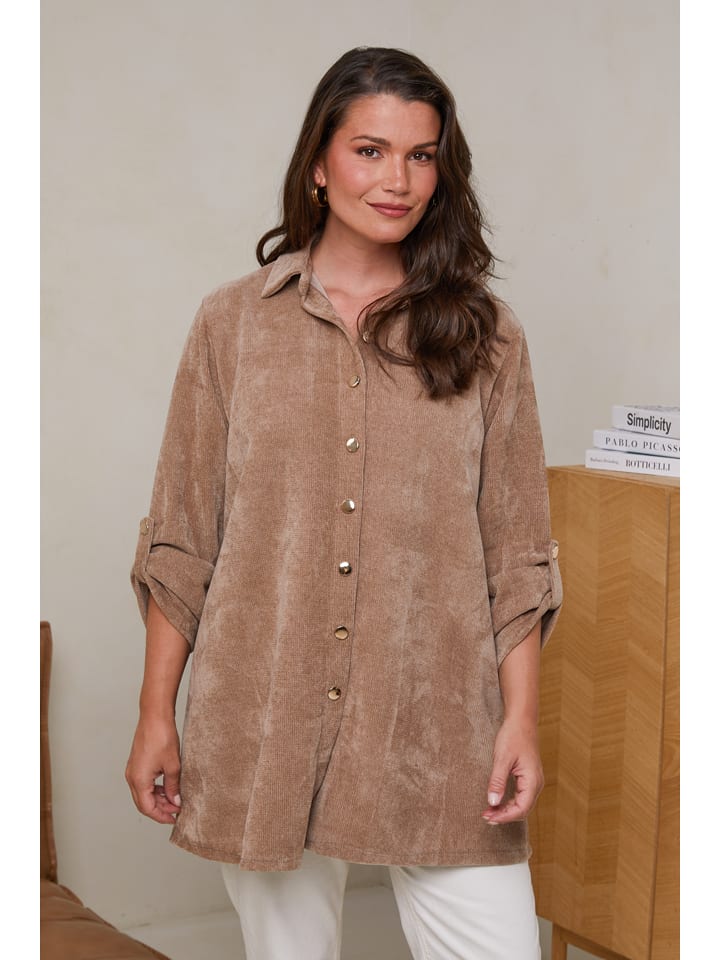 

Блузка Curvy Lady, светло-коричневый