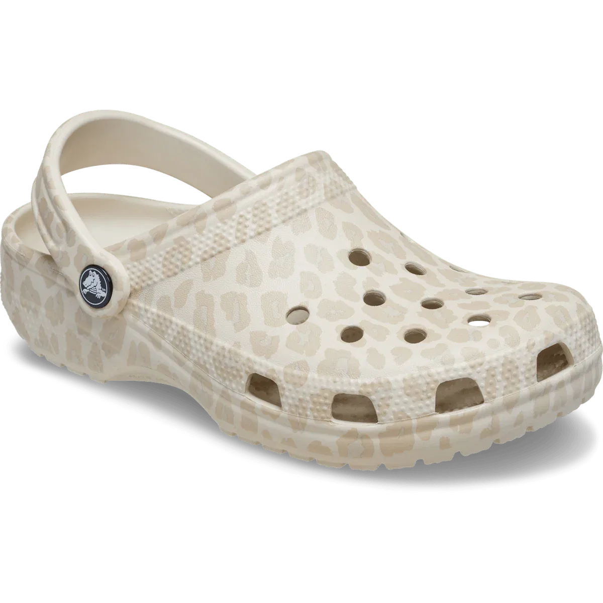 Классические сабо с животными Crocs, Almond Tint/Leopard — фото 3