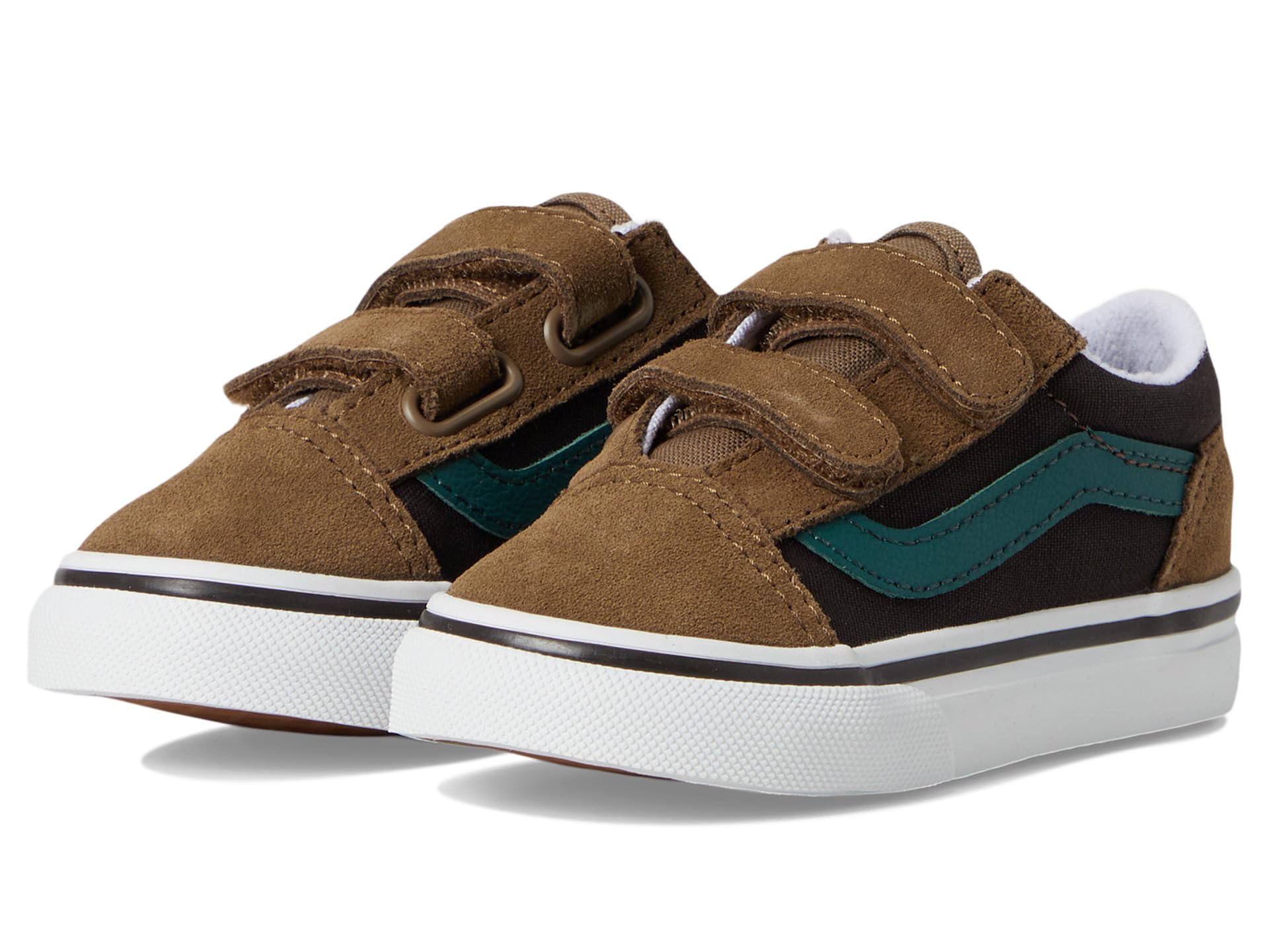 

Кроссовки Vans Kids Old Skool V, цвет Color Block Brown/Multi