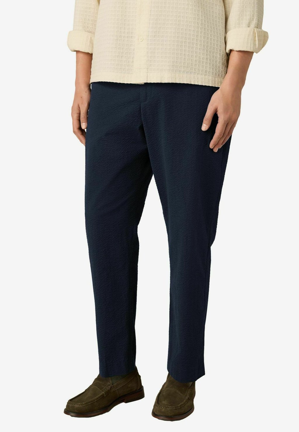

Брюки REGULAR FIT SMART SEERSUCKER WITH ELASTICATED WAISTBAND Next, синий