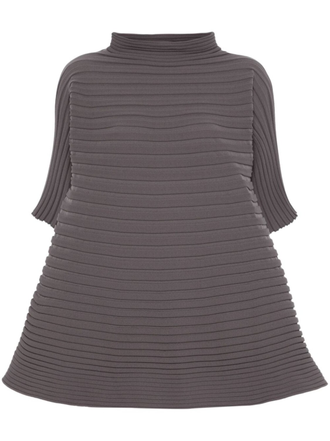 

Pleats Please Issey Miyake топ в рубчик, серый